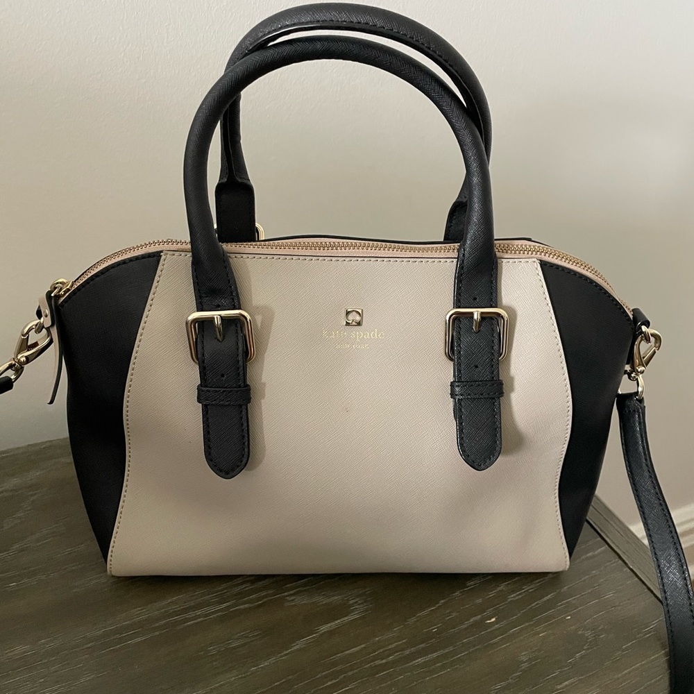 Kate Spade Black and Tan crossbody bag